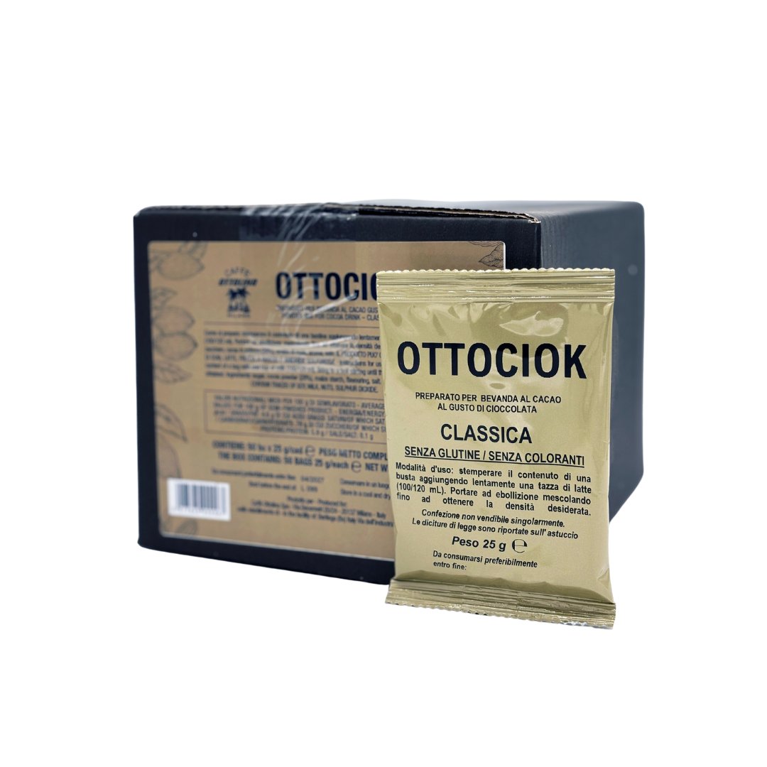 OTTOCIOK - italienische Trinkschokolade mit bestem Kakao (50 Einheiten à 25g)